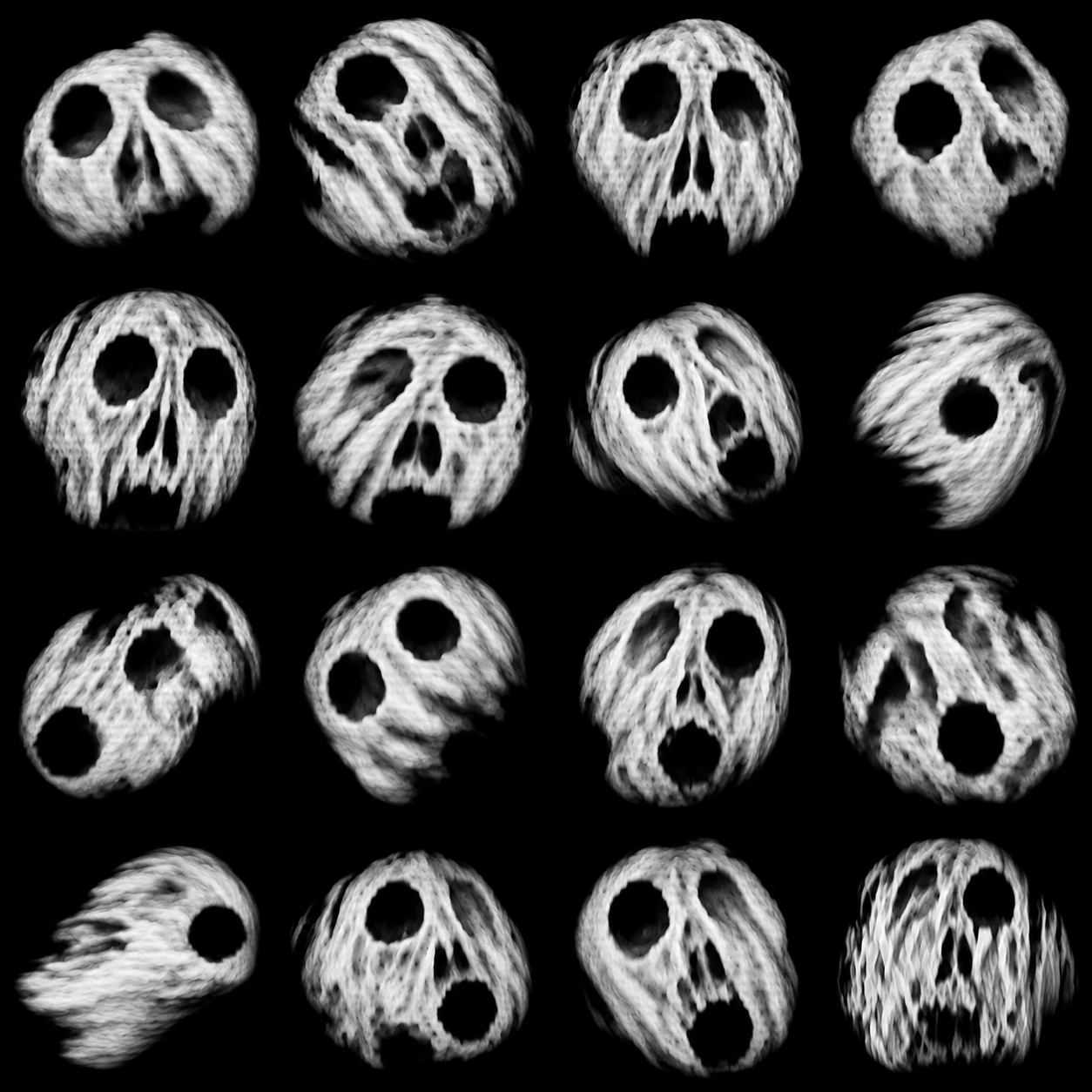 Skull occlusion map
