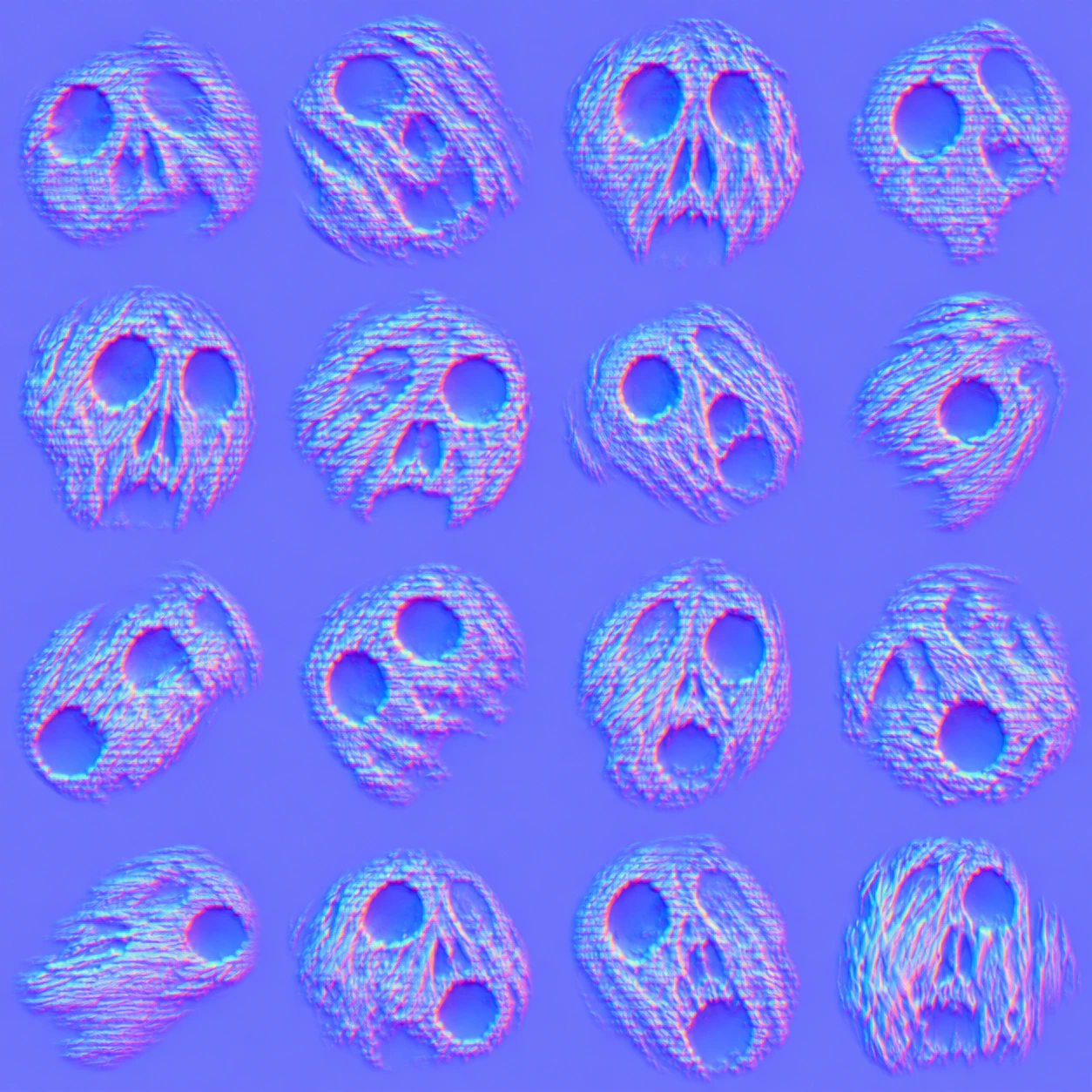 Skull normal map
